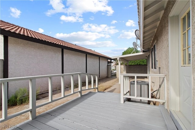3936 Applecrest St, Las Vegas, NV 89108 - deck featuring central air condition unit
