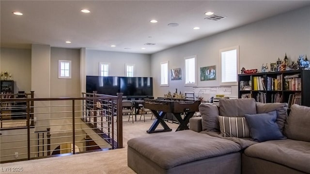 11731 Longworth Rd, Las Vegas, NV 89135 - living room with carpet flooring and recessed lighting