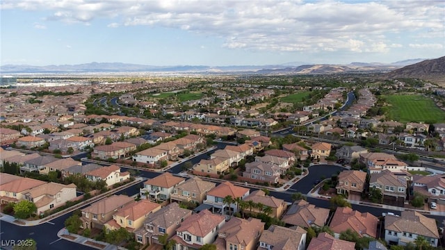 11731 Longworth Rd, Las Vegas, NV 89135 - aerial view of property and surrounding area with a mountain backdrop and nearby suburban area