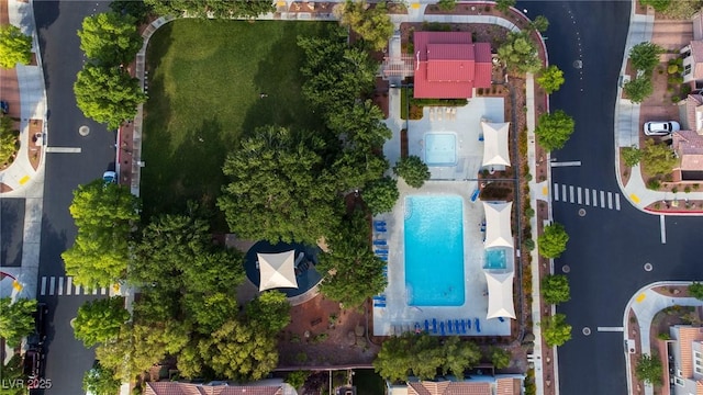11731 Longworth Rd, Las Vegas, NV 89135 - bird's eye view of a pool