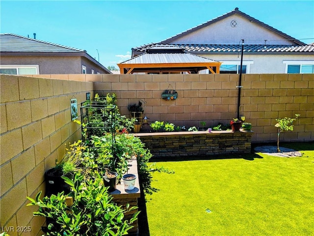 6021 Vivanco St, North Las Vegas, NV 89081 - view of yard with a gazebo