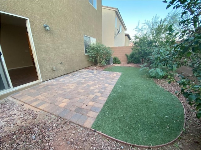 10537 Thor Mountain Ln, Las Vegas, NV 89166 - view of yard with a patio and cooling unit