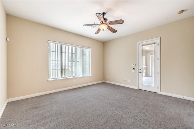 7332 Redhead Dr, North Las Vegas, NV 89084 - unfurnished room featuring ceiling fan, a smoke detector, and carpet flooring
