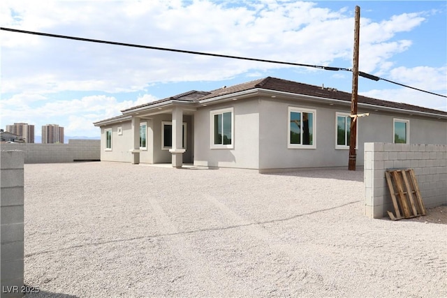 197 E Shelbourne Ave, Las Vegas, NV 89123 - rear view of property featuring stucco siding