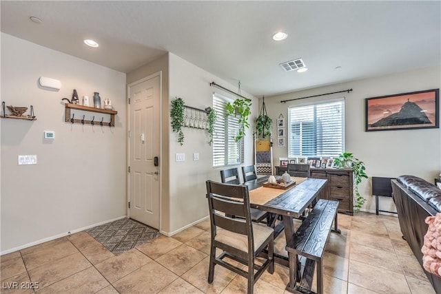 4212 Juanita May Ave, North Las Vegas, NV 89032 - dining space featuring recessed lighting, baseboards, and light tile patterned flooring