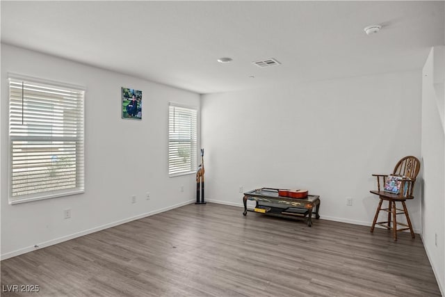 9929 Bumblebee Hills St, Las Vegas, NV 89141 - spare room featuring wood finished floors, baseboards, and a smoke detector