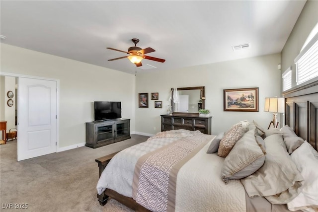 10420 Loma Portal Ave, Las Vegas, NV 89166 - bedroom with carpet, ceiling fan, and baseboards