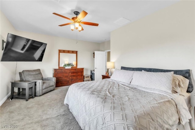 10420 Loma Portal Ave, Las Vegas, NV 89166 - bedroom featuring carpet floors, ceiling fan, and baseboards