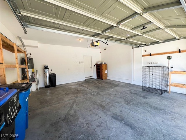 3412 Catherine Mermet Ave, North Las Vegas, NV 89081 - garage with gas water heater and a garage door opener
