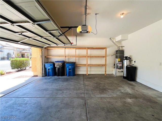 3412 Catherine Mermet Ave, North Las Vegas, NV 89081 - garage featuring water heater and a garage door opener