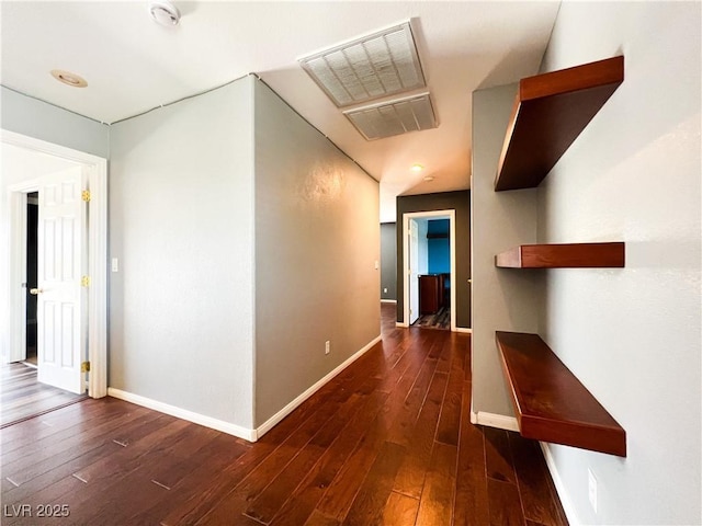 3412 Catherine Mermet Ave, North Las Vegas, NV 89081 - hallway with wood-type flooring and baseboards