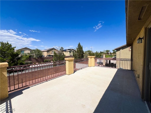 3412 Catherine Mermet Ave, North Las Vegas, NV 89081 - view of patio featuring a balcony and a residential view