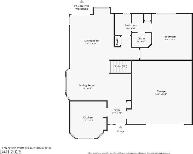 8780 Autumn Wreath Ave, Las Vegas, NV 89129 - room layout