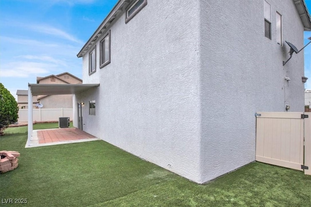 8389 Charlton Valley Ct, Las Vegas, NV 89123 - view of yard featuring cooling unit and a patio