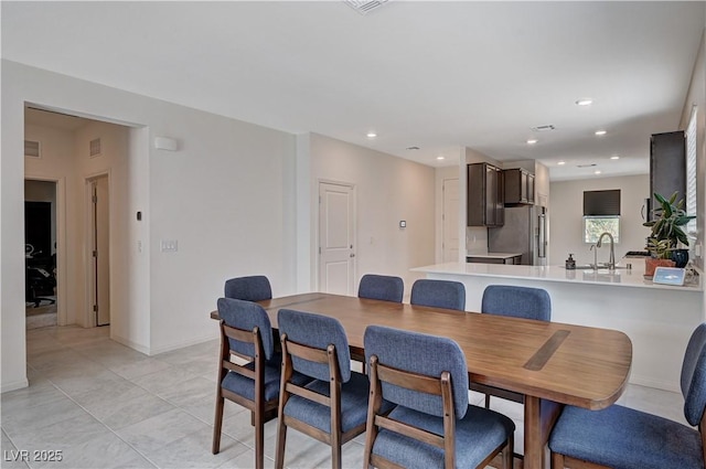4293 Nopal Serrano Ave, Las Vegas, NV 89141 - dining room featuring light tile patterned floors, recessed lighting, and baseboards