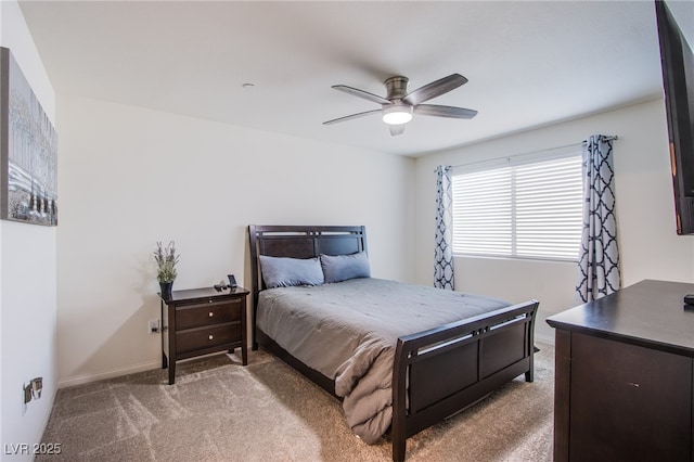6819 Citron Mist Ct, North Las Vegas, NV 89086 - bedroom with carpet floors, baseboards, and ceiling fan