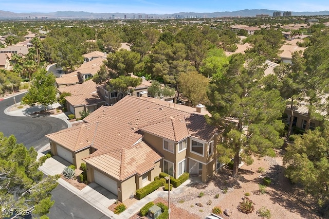 2033 Summer Spruce Pl Unit 102, Las Vegas, NV 89134 - aerial perspective of suburban area featuring a mountain backdrop