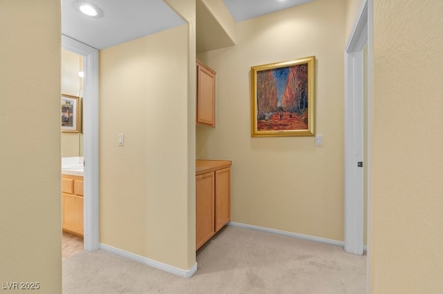 2033 Summer Spruce Pl Unit 102, Las Vegas, NV 89134 - hall featuring light colored carpet and baseboards