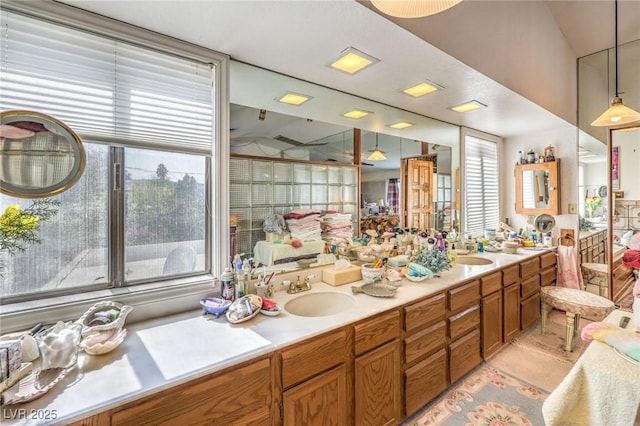 2045 S Tenaya Way, Las Vegas, NV 89117 - full bathroom with double vanity