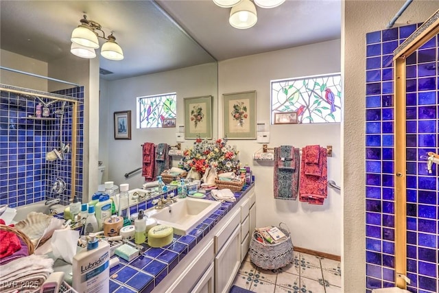 2045 S Tenaya Way, Las Vegas, NV 89117 - full bathroom with vanity, tub / shower combination, and toilet