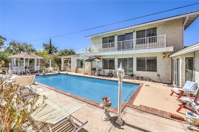 2045 S Tenaya Way, Las Vegas, NV 89117 - swimming pool featuring a patio and a gazebo