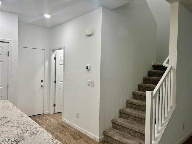 965 Nevada State Dr Unit 39102, Henderson, NV 89002 - stairs featuring wood finished floors and recessed lighting