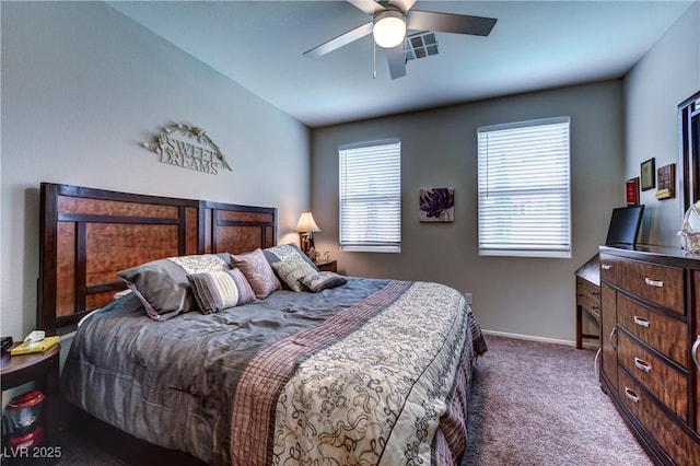 5854 Olivine Falls Ave, Las Vegas, NV 89130 - carpeted bedroom featuring baseboards and ceiling fan