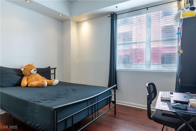35 E Agate Ave Unit 208, Las Vegas, NV 89123 - bedroom featuring wood finished floors, recessed lighting, and an office area