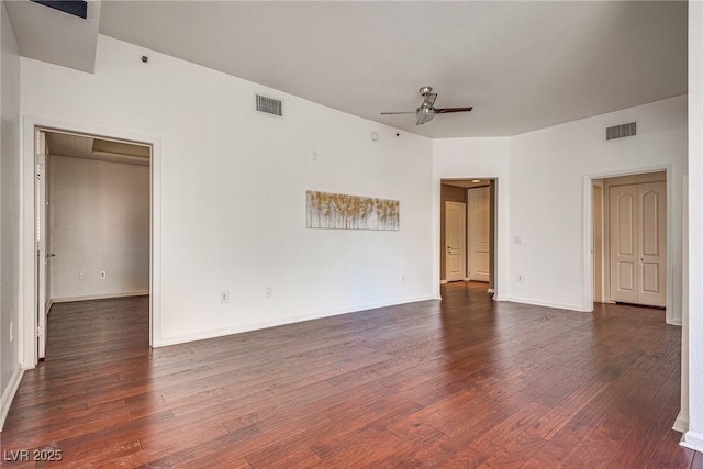 35 E Agate Ave Unit 208, Las Vegas, NV 89123 - unfurnished room with a ceiling fan and dark wood-style flooring
