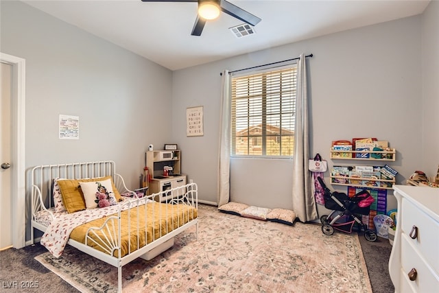 7761 Sagamore Bay Ct, Las Vegas, NV 89179 - carpeted bedroom featuring ceiling fan