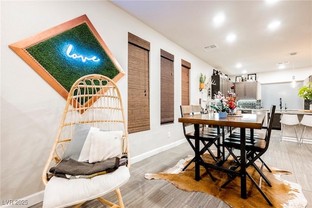 8113 Misty Canyon Ave, Las Vegas, NV 89113 - dining area with baseboards and recessed lighting