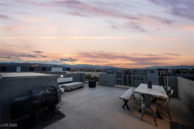 8113 Misty Canyon Ave, Las Vegas, NV 89113 - view of patio terrace at dusk