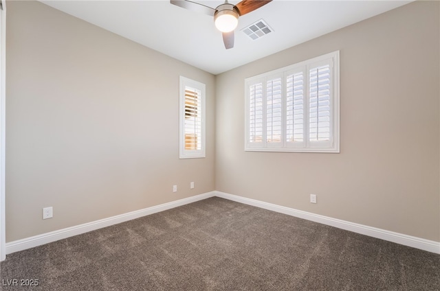 2575 Hazelburn Ave, Henderson, NV 89044 - empty room with healthy amount of natural light, carpet flooring, a ceiling fan, and baseboards