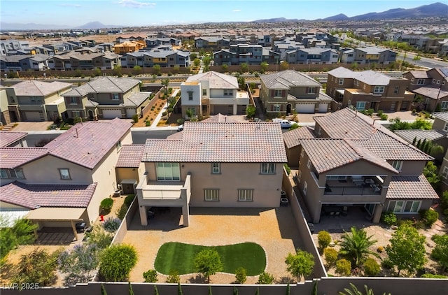2575 Hazelburn Ave, Henderson, NV 89044 - aerial perspective of suburban area with a mountain backdrop