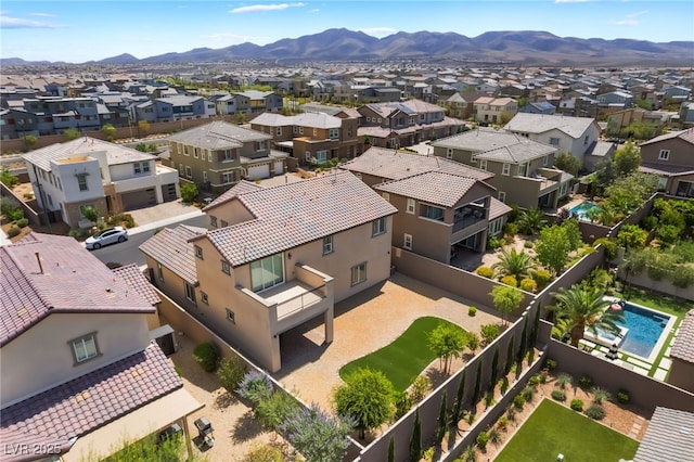 2575 Hazelburn Ave, Henderson, NV 89044 - aerial view of residential area with a mountain backdrop