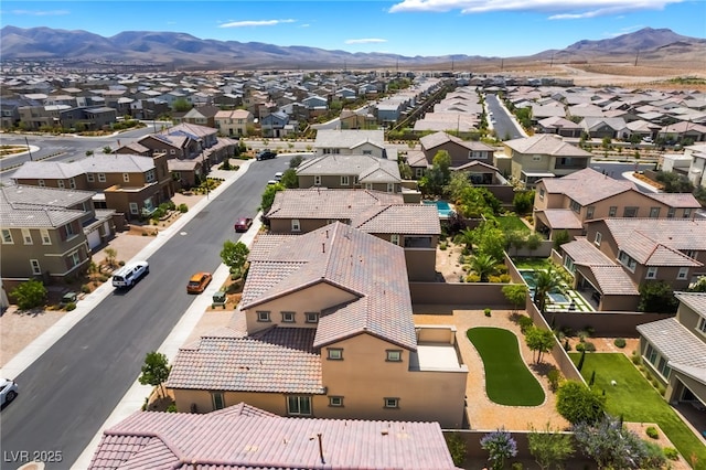 2575 Hazelburn Ave, Henderson, NV 89044 - aerial view of residential area featuring a mountain backdrop
