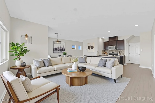 367 Wilford Springs St, Henderson, NV 89014 - living area with baseboards and recessed lighting