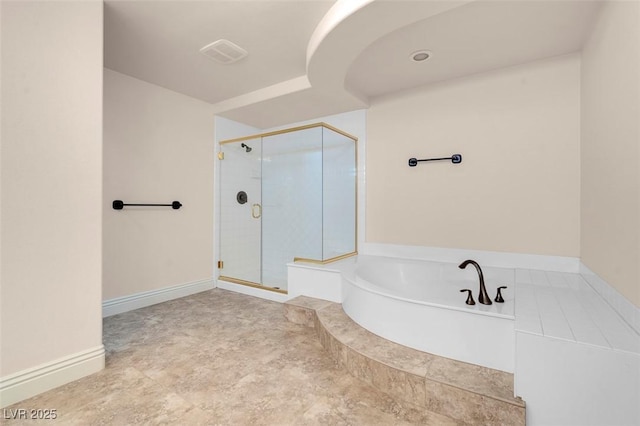 1312 Fragrant Spruce Ave, Las Vegas, NV 89123 - full bathroom featuring a shower stall and a garden tub