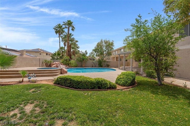 1312 Fragrant Spruce Ave, Las Vegas, NV 89123 - view of pool with an in-ground hot tub
