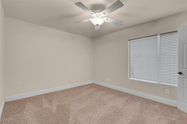 1312 Fragrant Spruce Ave, Las Vegas, NV 89123 - spare room featuring carpet flooring, baseboards, and a ceiling fan