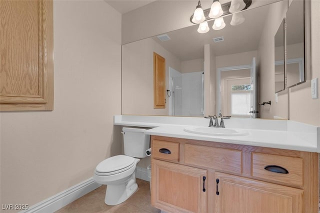 1312 Fragrant Spruce Ave, Las Vegas, NV 89123 - full bathroom with tile patterned flooring, vanity, toilet, and baseboards