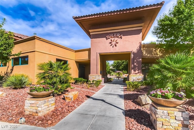 2522 Darda St, Henderson, NV 89044 - view of exterior entry featuring stucco siding and stone siding