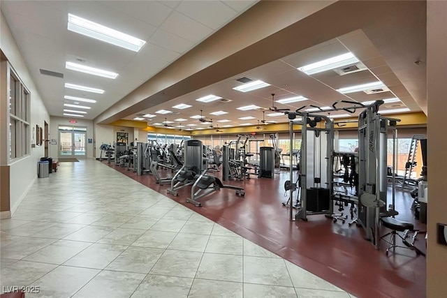 2522 Darda St, Henderson, NV 89044 - exercise room with tile patterned flooring
