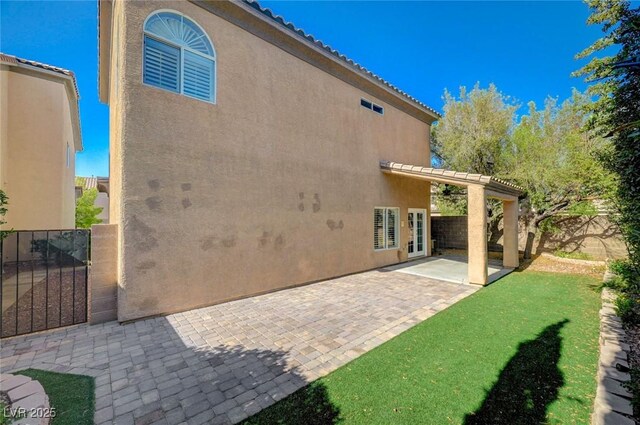 5931 Allanche Ave, Las Vegas, NV 89141 - fenced backyard featuring a patio area