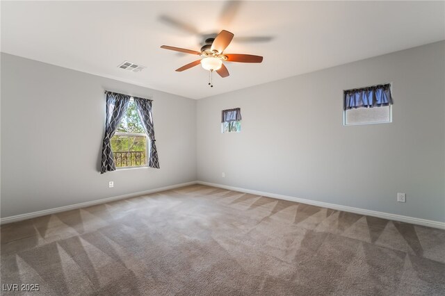 10917 Mount Pendleton St, Las Vegas, NV 89179 - carpeted empty room featuring ceiling fan and baseboards