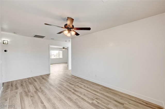 7372 S Palo Real Ct, Las Vegas, NV 89179 - empty room featuring a ceiling fan and light wood-type flooring