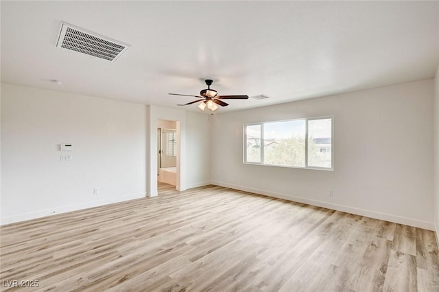 7372 S Palo Real Ct, Las Vegas, NV 89179 - unfurnished room featuring light wood-style flooring and a ceiling fan