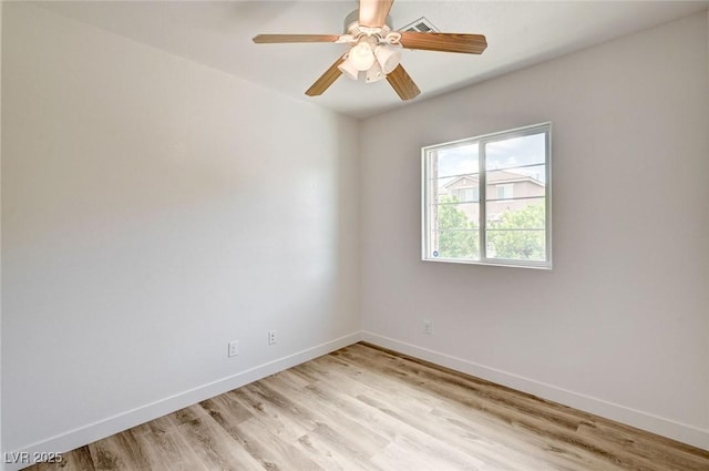 7372 S Palo Real Ct, Las Vegas, NV 89179 - unfurnished room featuring light wood finished floors and a ceiling fan