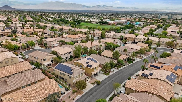 10680 Sapphire Vista Ave, Las Vegas, NV 89144 - aerial perspective of suburban area featuring a mountain backdrop