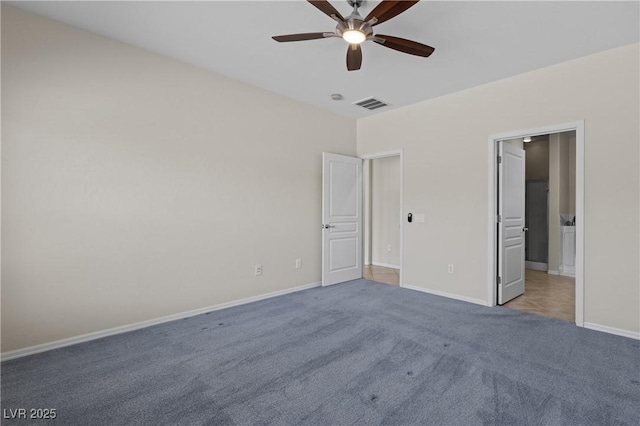 1407 Wheelwright Ct, Mesquite, NV 89034 - unfurnished bedroom featuring carpet floors, baseboards, and a ceiling fan